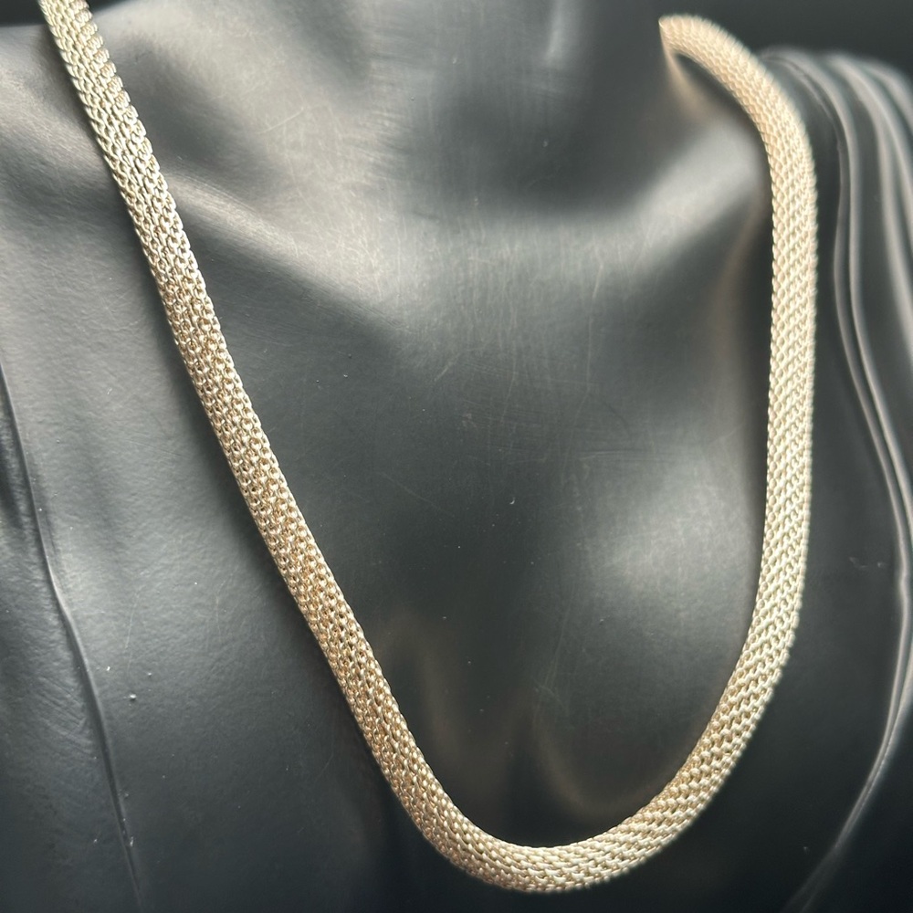 Silver Weave Chain Necklace